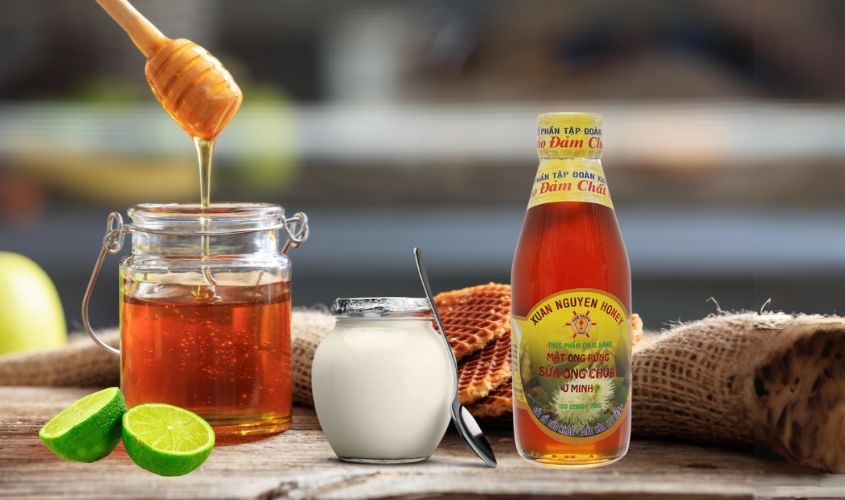 Mật ong rừng nguyên chất pha sữa ong chúa U Minh Xuân Nguyên 200 ml