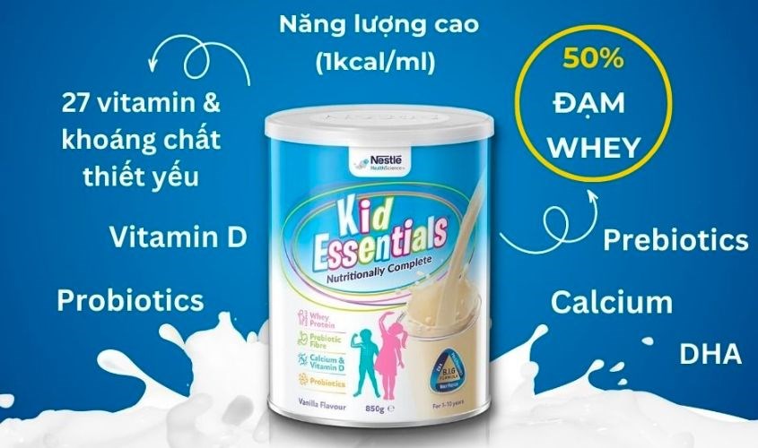 Sữa Kid Essentials đặc biệt cung cấp nguồn dinh dưỡng tuyệt vời cho bé