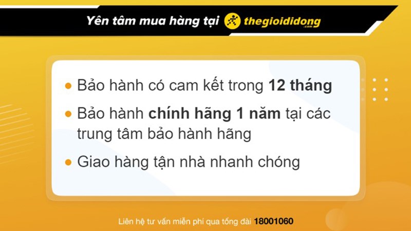 Yên tâm mua hàng tại Thế Giới Di Động Yên tâm mua hàng tại Thế Giới Di Động