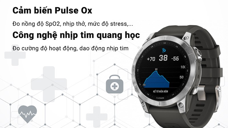 Trang bị nhiều tính nằng theo dõi sức khỏe tiên tiến Trang bị nhiều tính nằng theo dõi sức khỏe tiên tiến