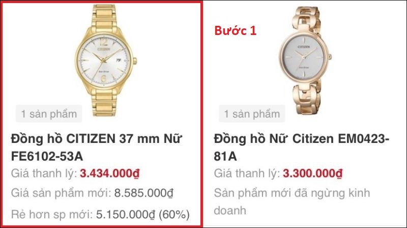 Lựa chọn sản phẩm y&ecirc;u th&iacute;ch