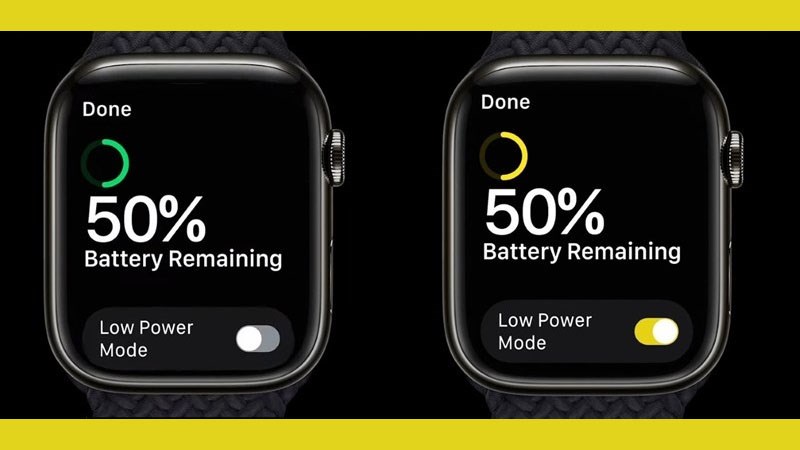 Chế độ nguồn điện thấp tr&ecirc;n Apple Watch gi&uacute;p k&eacute;o d&agrave;i thời gian sử dụng pin