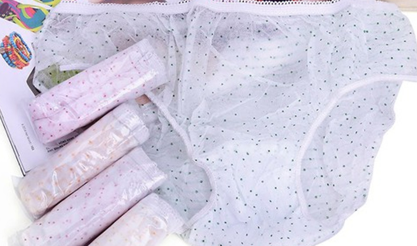 Quần lót giấy du lịch được thiết kế đơn giản, tiện lợi