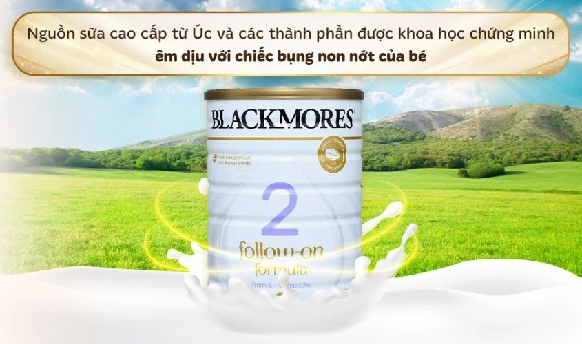 Sữa bột Blackmores Follow-on Formula số 2 hương vani 900g (6 - 12 tháng)