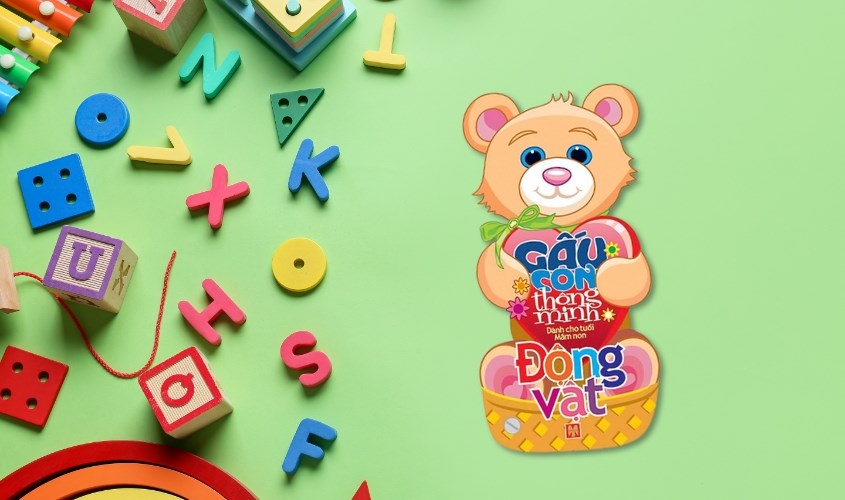 Sách gấu con thông minh Minh Long - chủ đề động vật