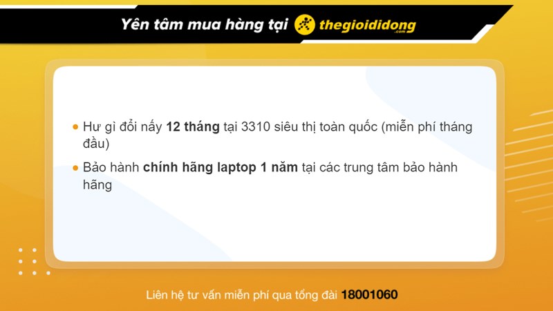 Ch&iacute;nh s&aacute;ch bảo h&agrave;nh laptop tại Thế Giới Di Động