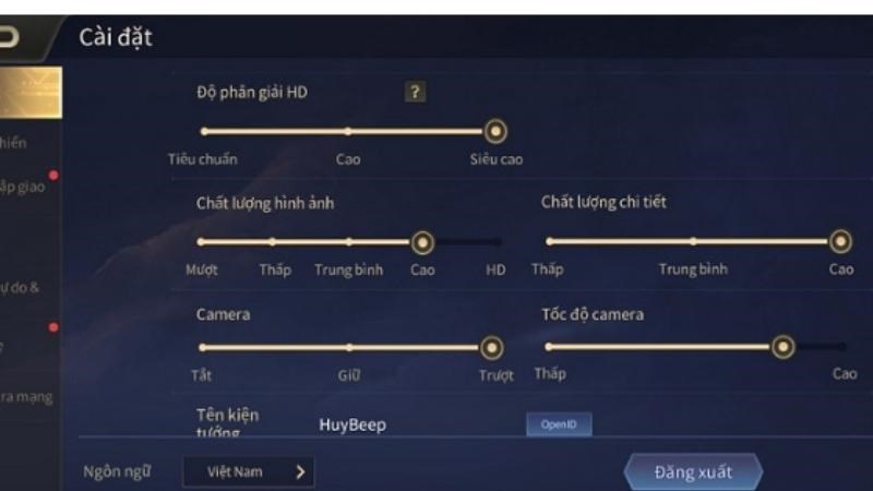 C&agrave;i đặt đồ họa chơi Li&ecirc;n Qu&acirc;n ở mức cao nhất
