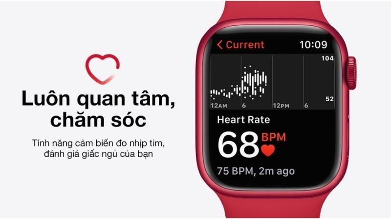 T&iacute;nh năng chăm s&oacute;c sức khỏe tr&ecirc;n Apple Watch S7