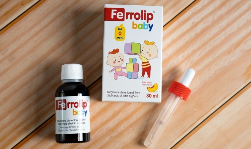 Siro Ferrolip Baby bổ sung sắt, hỗ trợ tạo hồng cầu 30 ml (từ 0 tháng)