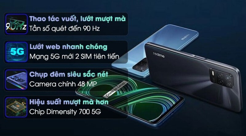 Điện thoại sở hữu màn hình 6.5 inch có tần số quét 90 Hz Điện thoại sở hữu màn hình tần số quét 90 Hz