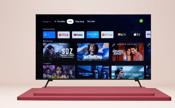 Google Tivi Sony 4K 75 inch KD-75X80K mang đến sự sang trọng cho không gian phòng