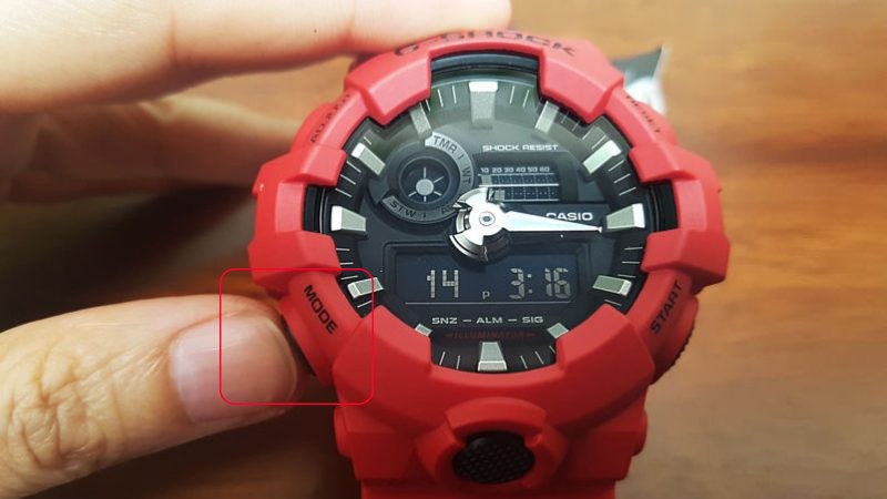 Chỉnh thời gian bằng cách nhấn vào nút C Chỉnh thời gian bằng cách nhấn vào nút C