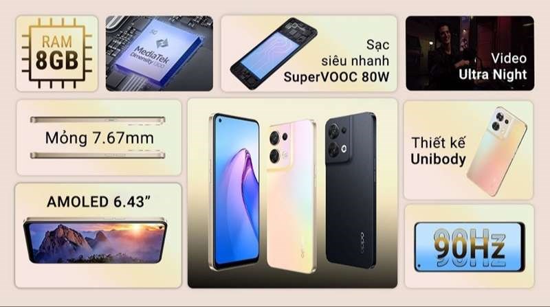 Điện thoại với m&agrave;u sắc hiện đại v&agrave; trẻ trung