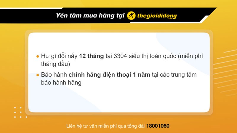 Ch&iacute;nh s&aacute;ch bảo h&agrave;nh khi mua điện thoại tại TGDĐ