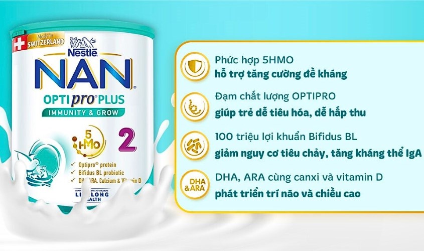 Sữa bột NAN Optipro Plus số 2 400g (6 - 12 tháng)