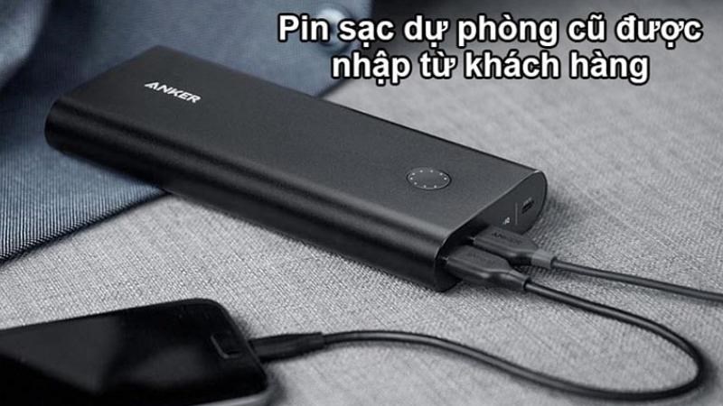 Sạc dự ph&ograve;ng cũ được nhập từ kh&aacute;ch h&agrave;ng