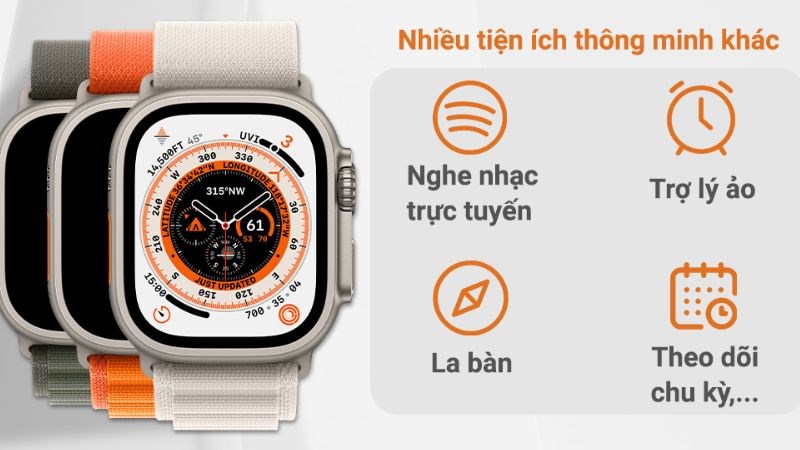 Một số tiện ích khác trên đồng hồ