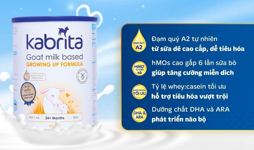 Sữa bột Kabrita số 3 800g (từ 2 tuổi)