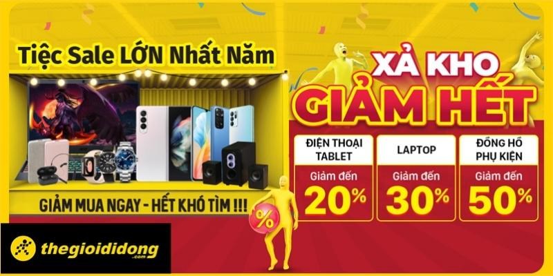  Tiệc Sale Lớn Nhất Năm - Xả Kho Giảm Hết