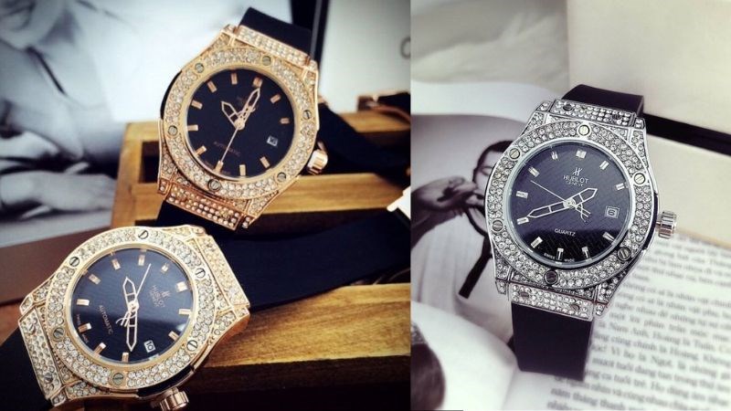 Mặt đồng hồ đính đá thuộc dòng sản phẩm cao cấp, thời thượng Mặt đồng hồ đính đá thuộc dòng sản phẩm cao cấp, thời thượng