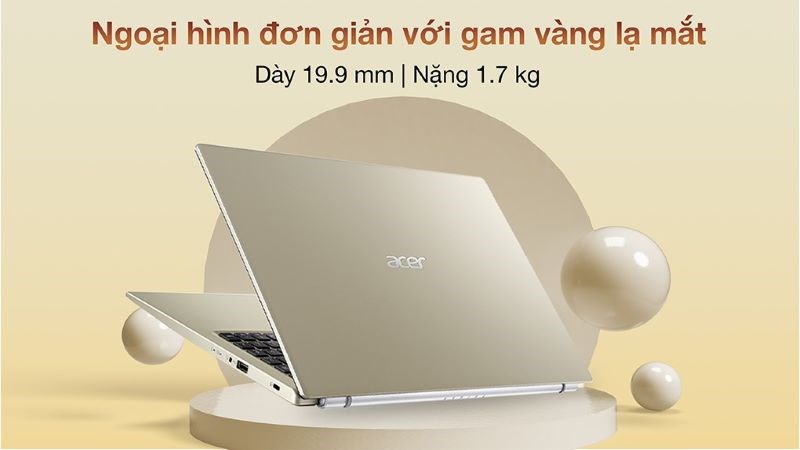 Ngoại hình đơn giản với gam vàng lạ mắt