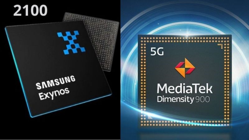 So s&aacute;nh chip MediaTek Dimensity 900 v&agrave; Exynos 2100