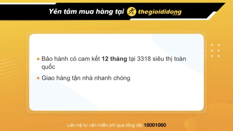 Chính sách bảo hành phụ kiện tại TGDĐ Chính sách bảo hành phụ kiện tại TGDĐ