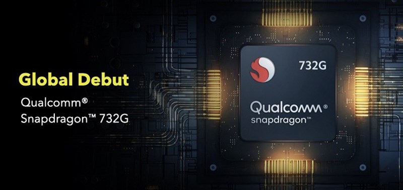 Con chip Snapdragon 732G với nhiều cải tiến