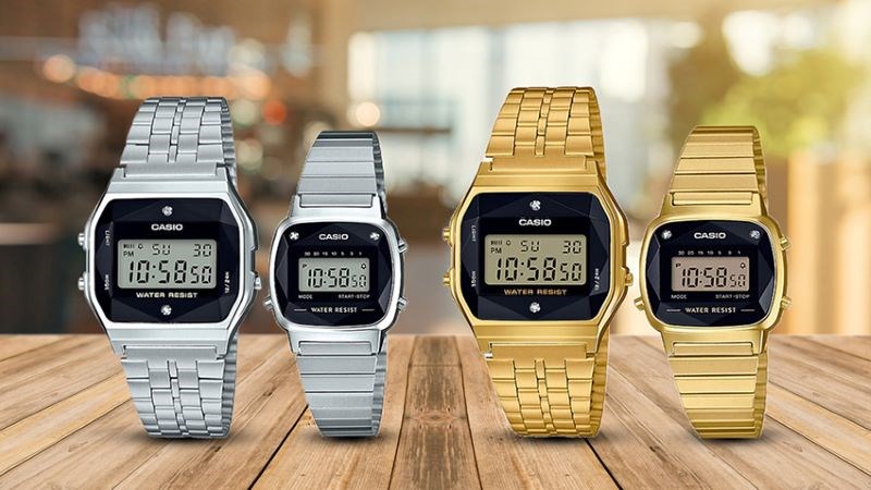 Đồng hồ điện tử Casio mang thiết kế cổ điển