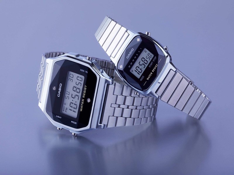 Đồng hồ Casio đính kim cương thanh lịch, thể hiện đẳng cấp