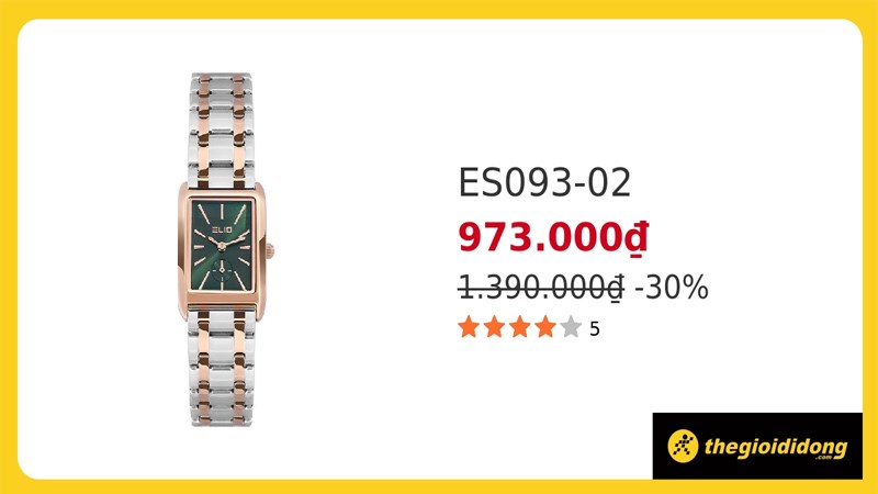 Đồng hồ c&oacute; thiết kế mang n&eacute;t nữ t&iacute;nh v&agrave; hiện đại