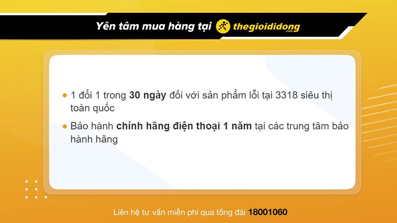 Ch&iacute;nh s&aacute;ch bảo h&agrave;nh tại Thế Giới Di Động