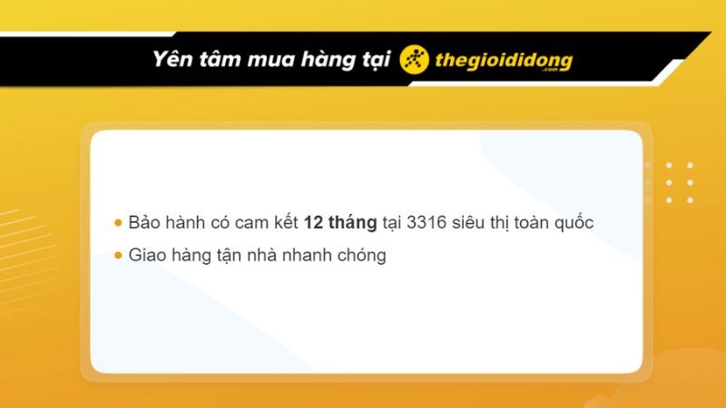 Ch&iacute;nh s&aacute;ch bảo h&agrave;nh tại Thế Giới Di Động.