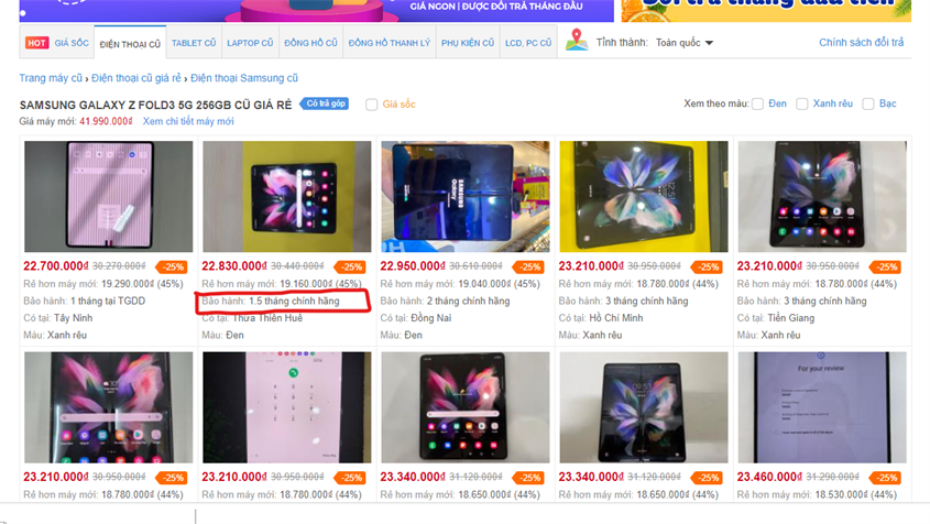 Ch&iacute;nh s&aacute;ch bảo h&agrave;nh