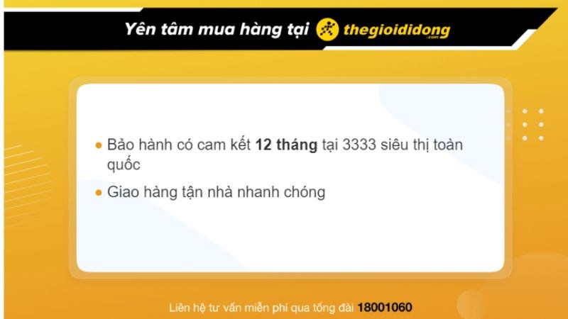 Ch&iacute;nh s&aacute;ch bảo h&agrave;nh khi mua tai nghe tại Thế Giới Di Động