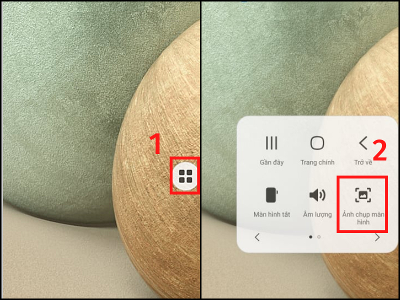 Nhấn Ảnh chụp m&agrave;n h&igrave;nh