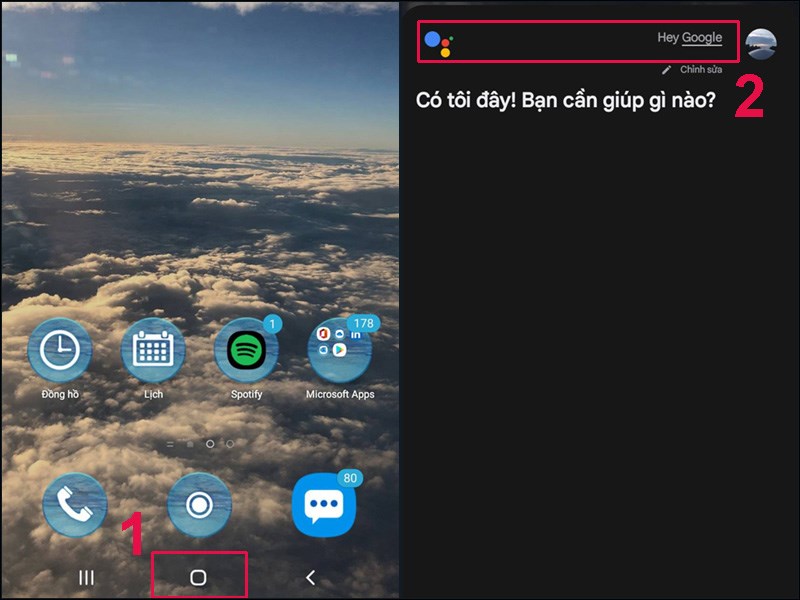 Bật trợ l&yacute; ảo Google