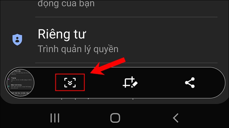 Nhấn v&agrave;o biểu tượng Hai mũi t&ecirc;n xuống
