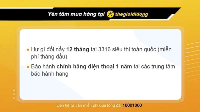 Ch&iacute;nh s&aacute;ch bảo h&agrave;nh khi mua điện thoại tại Thế Giới Di Động