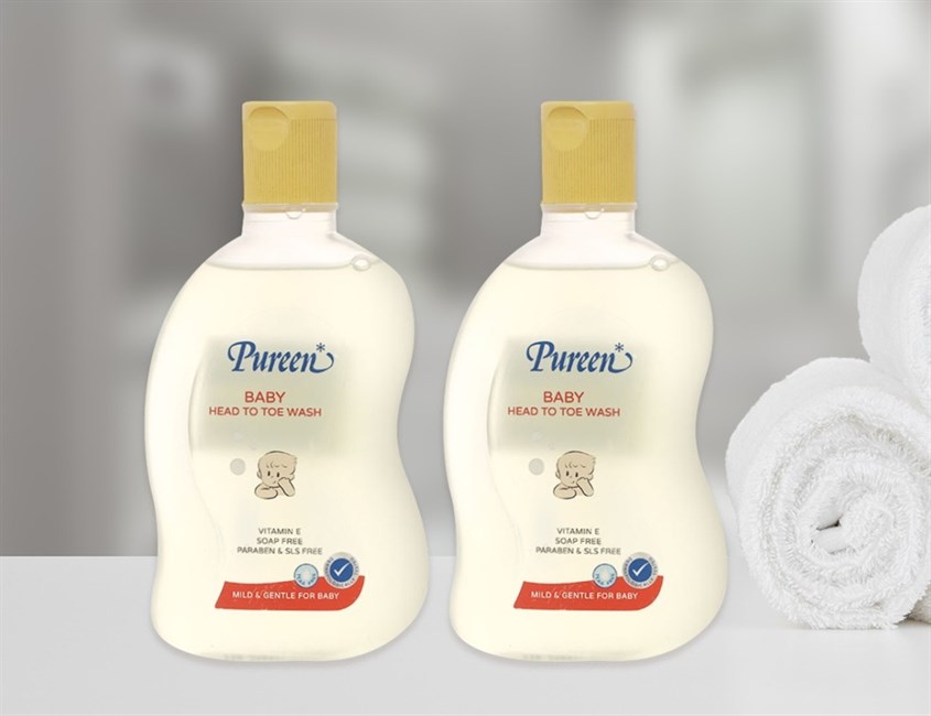 Sữa tắm & gội 2in1 cho bé Pureen Pro Vitamin B5 & Vitamin E hương dịu nhẹ 500 ml (mọi độ tuổi)