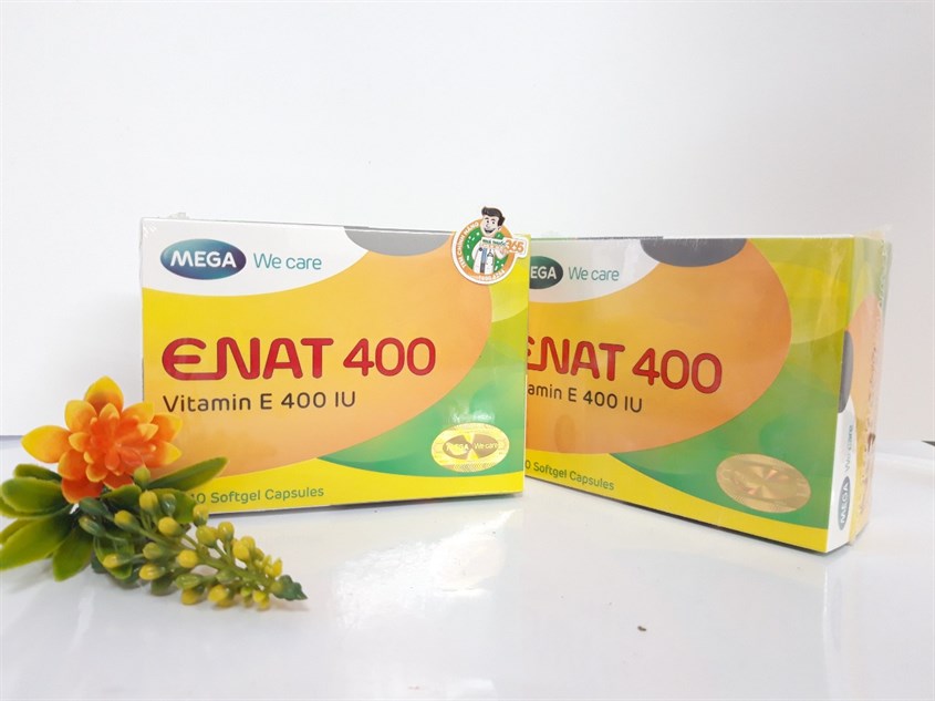 Enat 400 bổ sung vitamin E, ngừa lão hóa (3 vỉ x 10 viên)