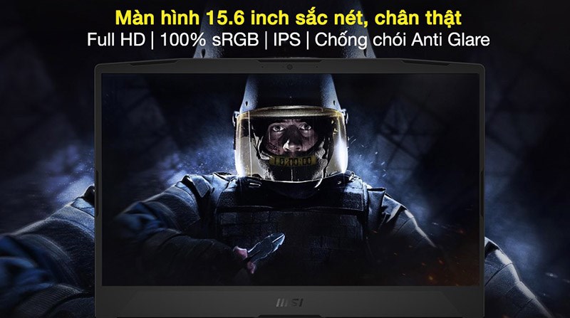 Màn hình 15.6 inch sắc nét, chân thật