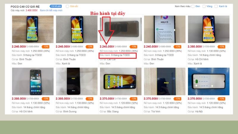 Ch&iacute;nh s&aacute;ch bảo h&agrave;nh 