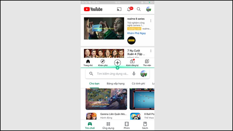 Chọn th&ecirc;m 1 ứng dụng kh&aacute;c v&agrave; bạn sẽ c&oacute; 2 cửa sổ hiển thị tr&ecirc;n m&agrave;n h&igrave;nh điện thoại