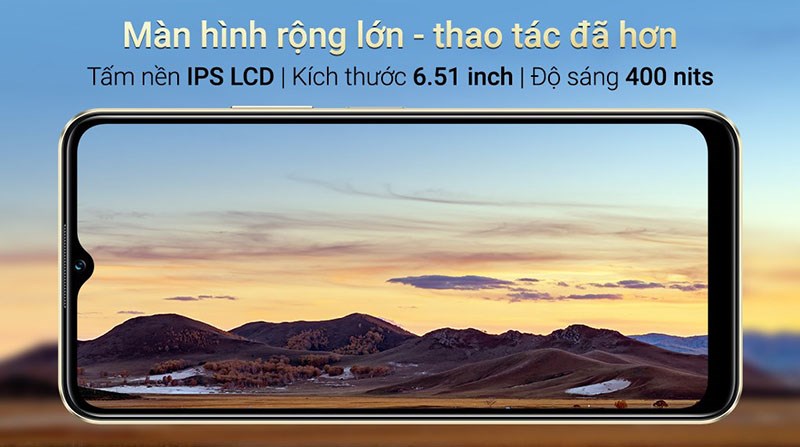 Màn hình rộng lớn tới 6.51 inch Màn hình rộng lớn tới 6.51 inch