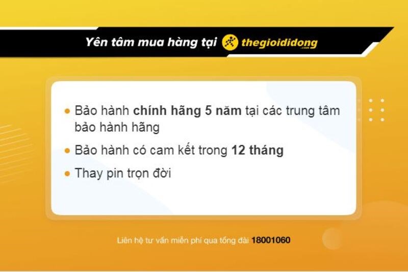 Chính sách bảo hành đồng hồ điện tử tại Thế Giới Di Động Chính sách bảo hành đồng hồ điện tử tại Thế Giới Di Động