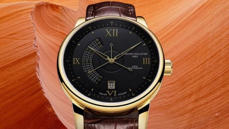 Mặt đ&aacute;y đồng hồ thật được khắc những th&ocirc;ng tin về sản phẩm