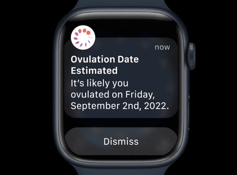 Giao diện dự đo&aacute;n theo d&otilde;i kinh nguyệt của Apple Watch Ultra