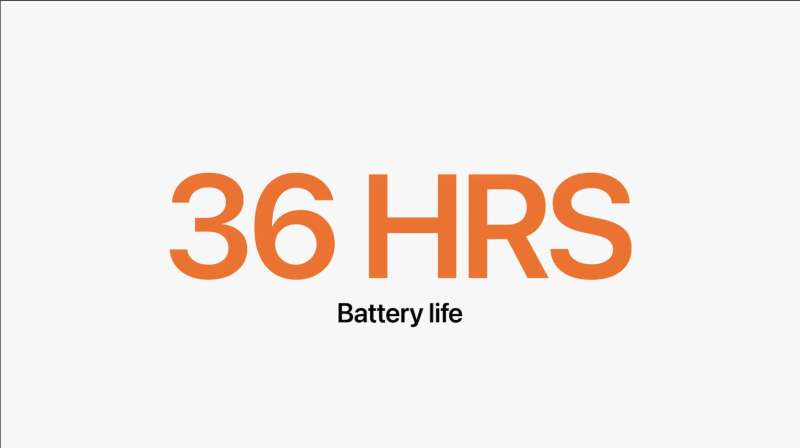 Thời lượng pin l&ecirc;n đến 2.5 ng&agrave;y vượt trội của Apple Watch Ultra