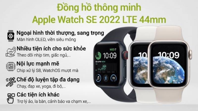 Apple Watch SE 2022 trong phân khúc giá rẻ có nhiều cập nhật Apple Watch SE 2022 trong phân khúc giá rẻ có nhiều cập nhật
